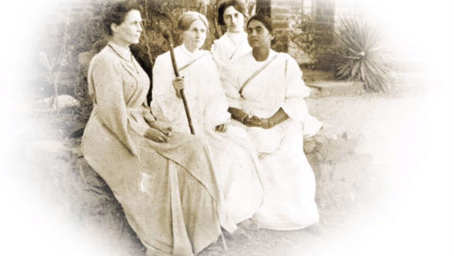 Sister Nivedita with sevier, sister christine an abala basu