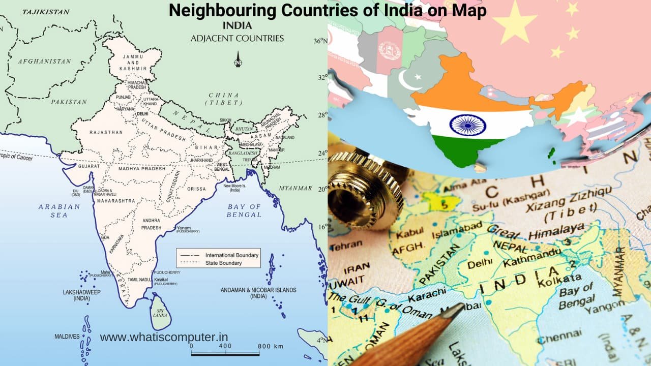 Neighbouring Countries of India and their Capitals