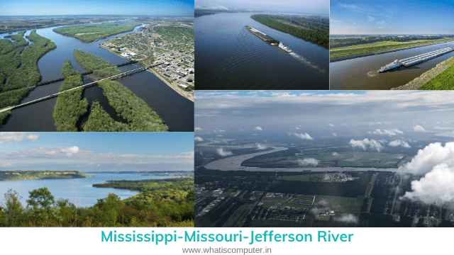 what is the longest river in the united states, Mississippi-Missouri-Jefferson River