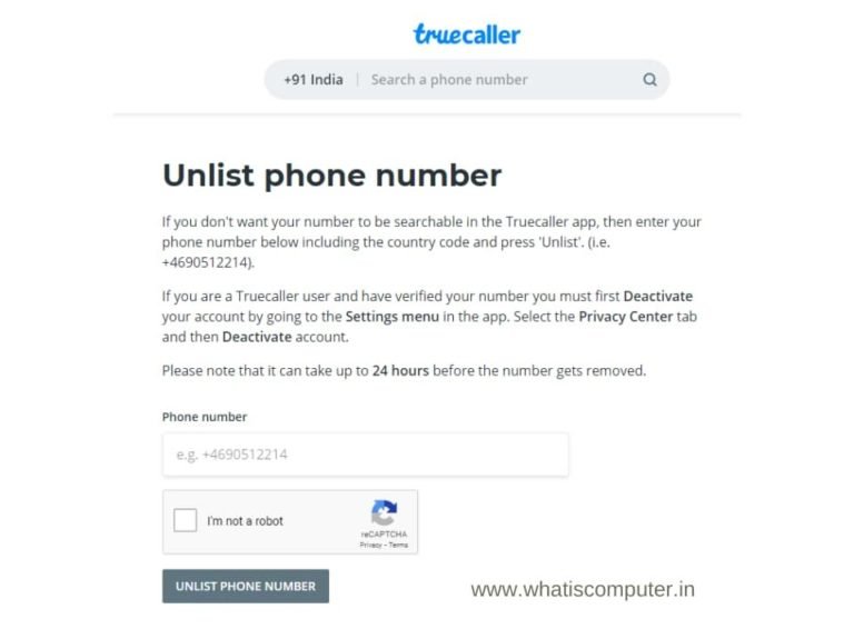how to change number in truecaller id
